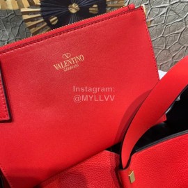 Valentino Large Calf Retro Crossbody Bag Red 0099