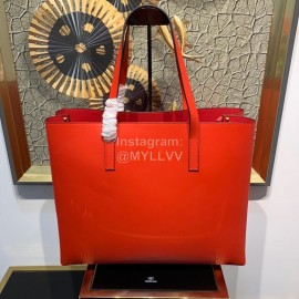 Valentino Large Red Leather Tote Bag 0090