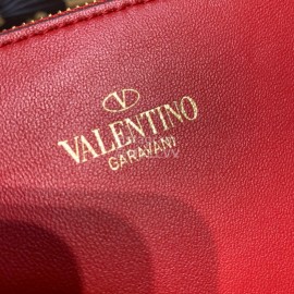Valentino Large Red Leather Tote Bag 0090