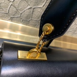 Valentino Small Calf Shoulder Bag Black 0003