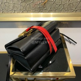 Valentino Small Calf Shoulder Bag Black 0003