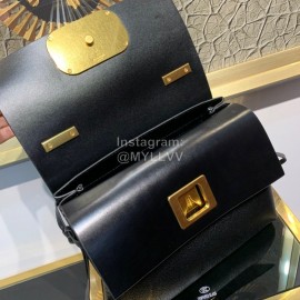 Valentino Small Calf Shoulder Bag Black 0003