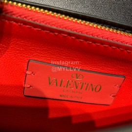 Valentino Small Calf Shoulder Bag Black 0003