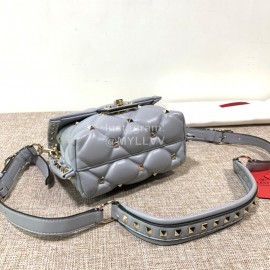 Valentino Fashion Handbag Messenger Bag Blue 0033