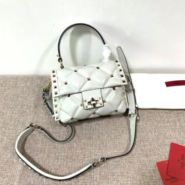 Valentino Fashion Handbag Messenger Bag White 0033