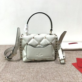 Valentino Fashion Handbag Messenger Bag White 0033