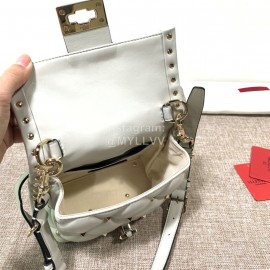 Valentino Fashion Handbag Messenger Bag White 0033