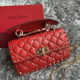Valentino Fashion Red Small Chain Bag 0123b