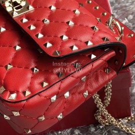 Valentino Fashion Red Small Chain Bag 0123b