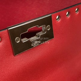 Valentino Fashion Red Small Chain Bag 0123b