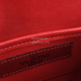Valentino Fashion Red Small Chain Bag 0123b