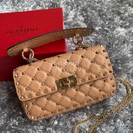 Valentino Fashion Small Chain Bag Orange 0123b