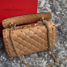 Valentino Fashion Small Chain Bag Orange 0123b