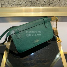 Valentino Fashion Leather Waist Bag Messenger Bag Green 0075
