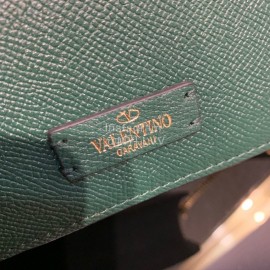 Valentino Fashion Leather Waist Bag Messenger Bag Green 0075