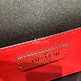 Valentino Fashion Leather Waist Bag Messenger Bag Purple 0075