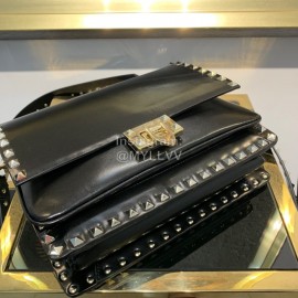 Valentino Fashion Flip Crossbody Bag Black 1043