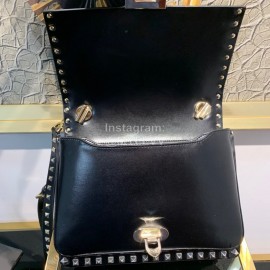 Valentino Fashion Flip Crossbody Bag Black 1043