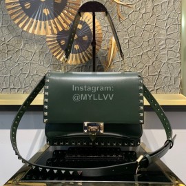 Valentino Fashion Flip Crossbody Bag Green 1043