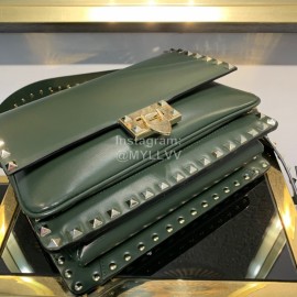 Valentino Fashion Flip Crossbody Bag Green 1043