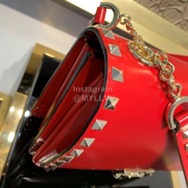 Valentino Fashion Flip Crossbody Bag Red 1043