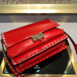 Valentino Fashion Flip Crossbody Bag Red 1043