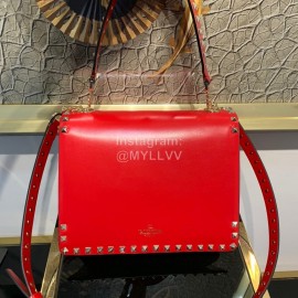 Valentino Fashion Flip Crossbody Bag Red 1043
