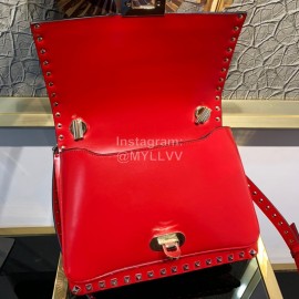 Valentino Fashion Flip Crossbody Bag Red 1043