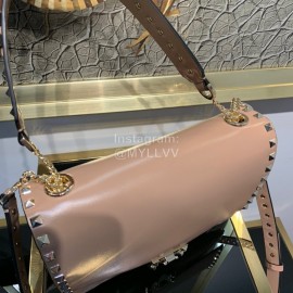 Valentino Fashion Flip Crossbody Bag Pink 1043