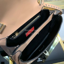 Valentino Fashion Flip Crossbody Bag Pink 1043