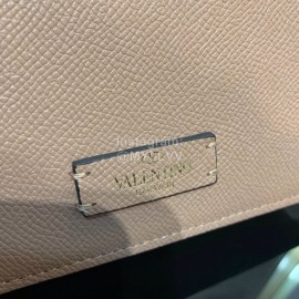 Valentino Fashion Leather Waist Bag Messenger Bag Pink 0075