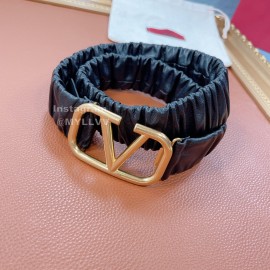 Valentino Fashion Sheepskin Pure Copper Gold Buckle 40mm Belt