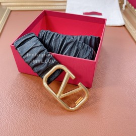 Valentino Fashion Sheepskin Pure Copper Gold Buckle 40mm Belt