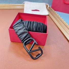 Valentino Fashion Sheepskin Pure Copper Black Buckle 40mm Belt