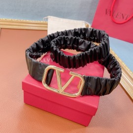 Valentino Fashion Sheepskin Pure Copper Buckle 40mm Belt