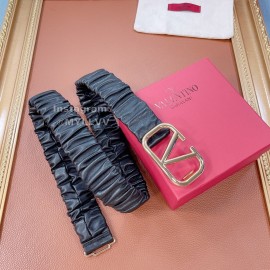 Valentino Fashion Sheepskin Pure Copper Buckle 40mm Belt