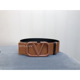 Valentino Fashion Calf Leather Belt For Women Brown