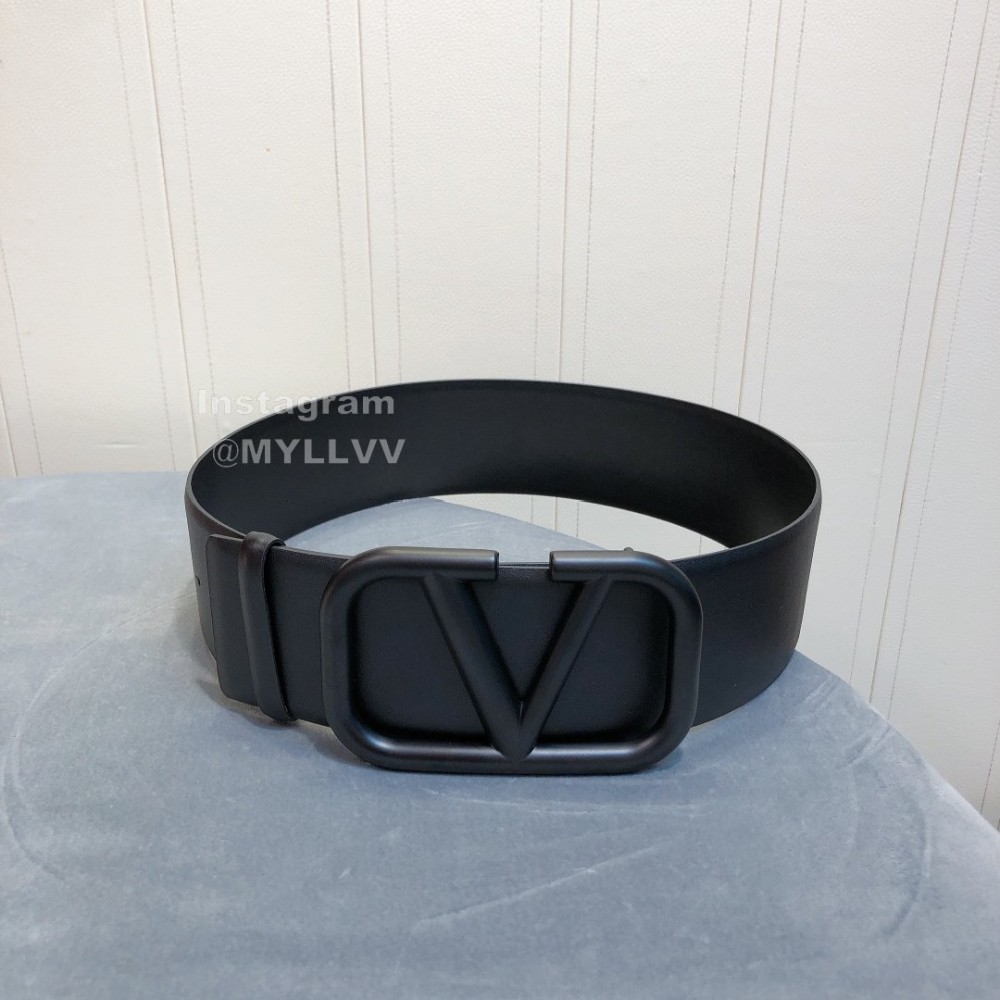 Valentino Fashion Calf Leather Belt For Women Black