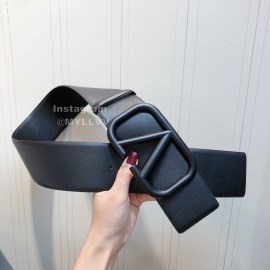Valentino Fashion Calf Leather Belt For Women Black