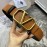 Valentino New Calf Leather Pure Copper Buckle Belt Brown