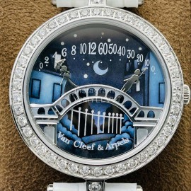 Van Cleef Arpels Vca Factory Diamond Watch White