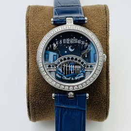 Van Cleef Arpels Vca Factory Diamond Watch Navy