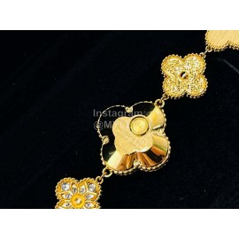 Van Cleef Arpels Sweet Alhambra Mini Dial Bracelet Watch Blue