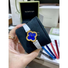 Van Cleef Arpels Sweet Alhambra White Crocodile Leather Strap Watch