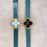 Van Cleef Arpels 30mm Dial Green Leather Strap Quartz Watch