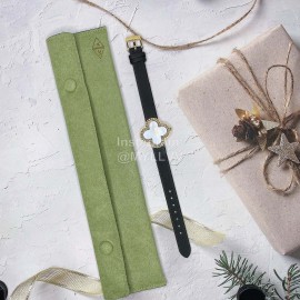 Van Cleef Arpels 30mm Dial Leather Strap Quartz Wa..