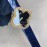 Van Cleef Arpels Navy Crocodile Leather Strap 30mm Dial Watch