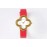 Van Cleef Arpels Sapphire Crystal Glass Zircon Mosaic Watch Red