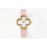 Van Cleef Arpels New Sapphire Crystal Glass Zircon Mosaic Watch Pink