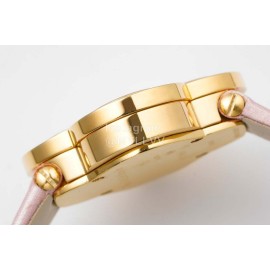 Van Cleef Arpels New Sapphire Crystal Glass Zircon Mosaic Watch Pink